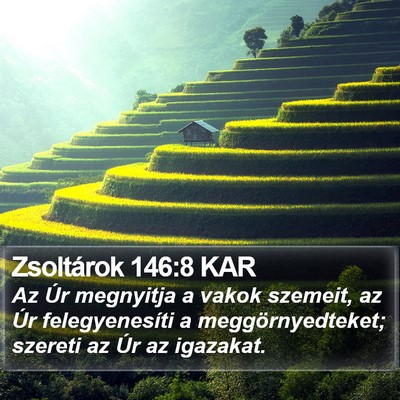 Zsoltárok 146:8 KAR Bible Verse Image