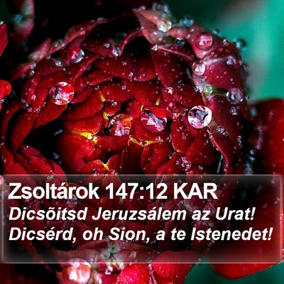 Zsoltárok 147:12 KAR Bible Verse Image