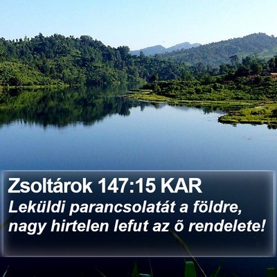 Zsoltárok 147:15 KAR Bible Verse Image