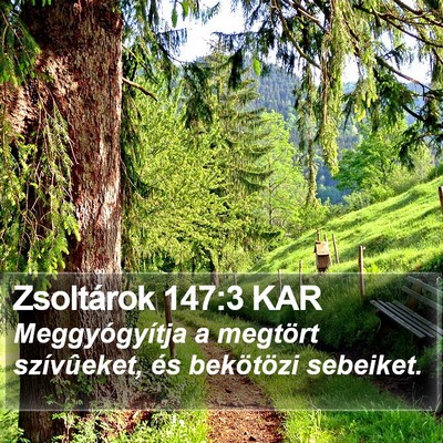 Zsoltárok 147:3 KAR Bible Verse Image