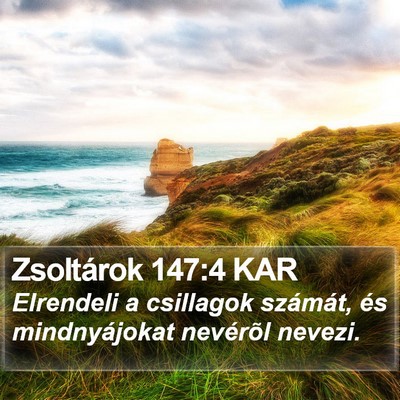 Zsoltárok 147:4 KAR Bible Verse Image