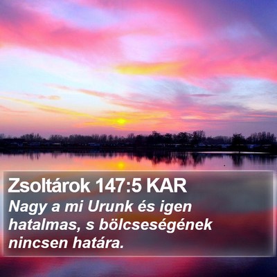 Zsoltárok 147:5 KAR Bible Verse Image