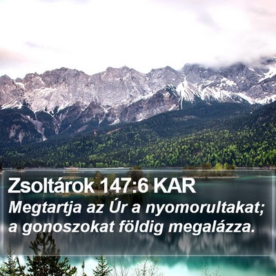 Zsoltárok 147:6 KAR Bible Verse Image
