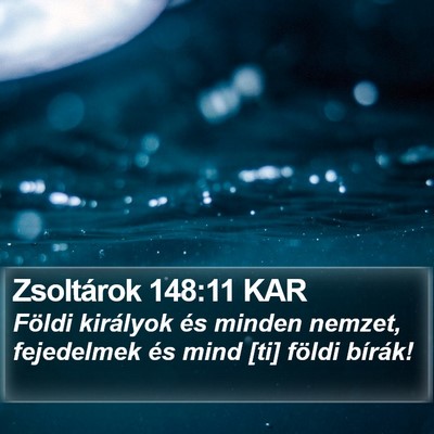 Zsoltárok 148:11 KAR Bible Verse Image