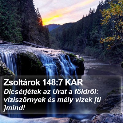 Zsoltárok 148:7 KAR Bible Verse Image