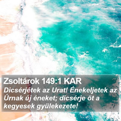 Zsoltárok 149:1 KAR Bible Verse Image