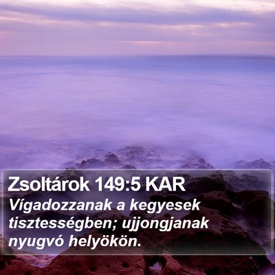 Zsoltárok 149:5 KAR Bible Verse Image