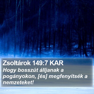 Zsoltárok 149:7 KAR Bible Verse Image