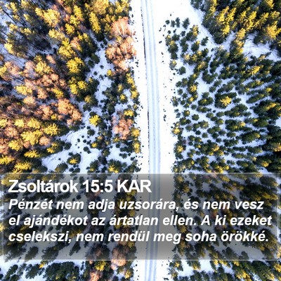 Zsoltárok 15:5 KAR Bible Verse Image