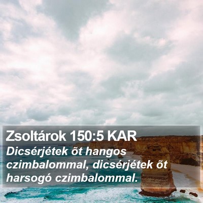 Zsoltárok 150:5 KAR Bible Verse Image