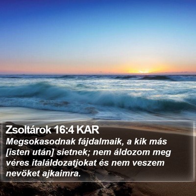 Zsoltárok 16:4 KAR Bible Verse Image