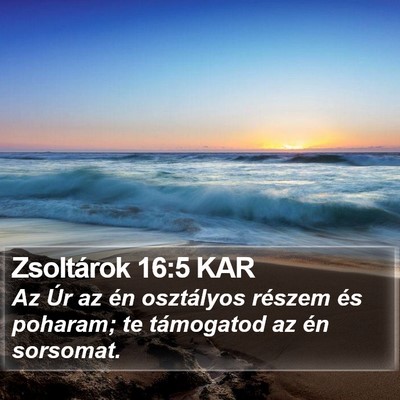 Zsoltárok 16:5 KAR Bible Verse Image