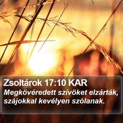 Zsoltárok 17:10 KAR Bible Verse Image