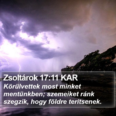 Zsoltárok 17:11 KAR Bible Verse Image