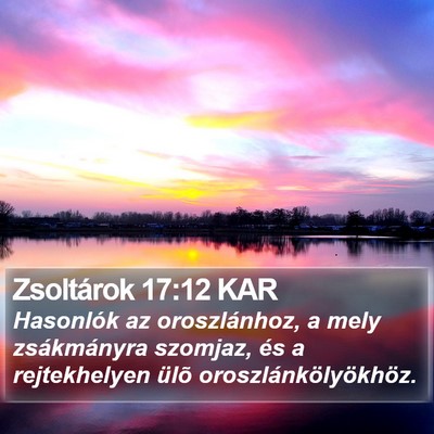 Zsoltárok 17:12 KAR Bible Verse Image