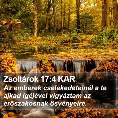 Zsoltárok 17:4 KAR Bible Verse Image