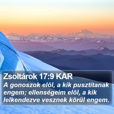 Zsoltárok 17:9 KAR Bible Verse Image