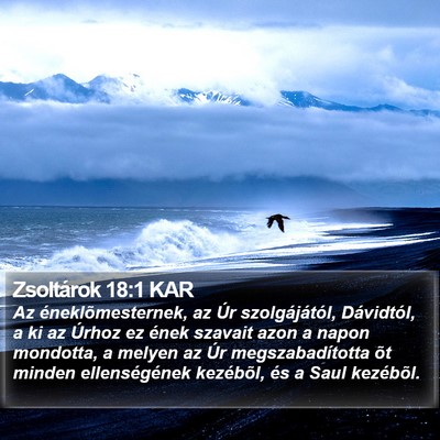 Zsoltárok 18:1 KAR Bible Verse Image