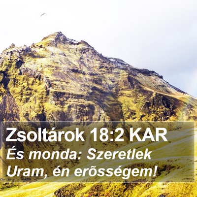 Zsoltárok 18:2 KAR Bible Verse Image