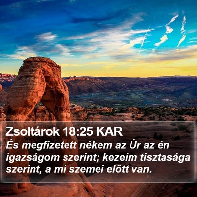 Zsoltárok 18:25 KAR Bible Verse Image