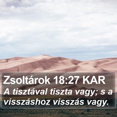 Zsoltárok 18:27 KAR Bible Verse Image
