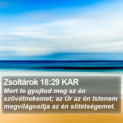 Zsoltárok 18:29 KAR Bible Verse Image