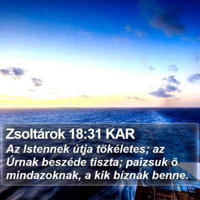 Zsoltárok 18:31 KAR Bible Verse Image