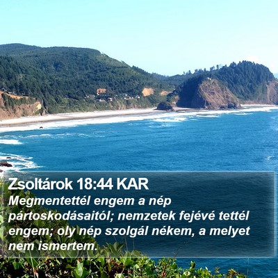 Zsoltárok 18:44 KAR Bible Verse Image