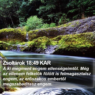 Zsoltárok 18:49 KAR Bible Verse Image