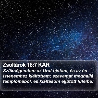 Zsoltárok 18:7 KAR Bible Verse Image