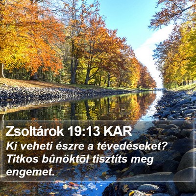 Zsoltárok 19:13 KAR Bible Verse Image