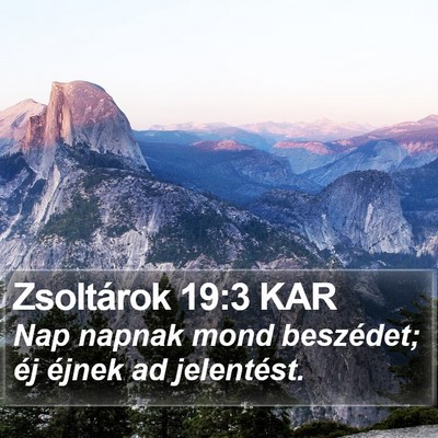 Zsoltárok 19:3 KAR Bible Verse Image