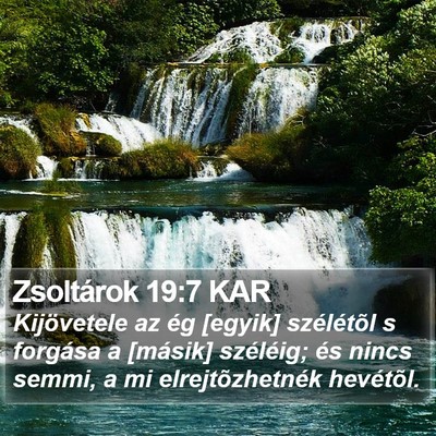 Zsoltárok 19:7 KAR Bible Verse Image