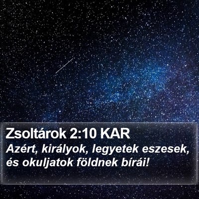 Zsoltárok 2:10 KAR Bible Verse Image