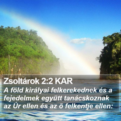 Zsoltárok 2:2 KAR Bible Verse Image