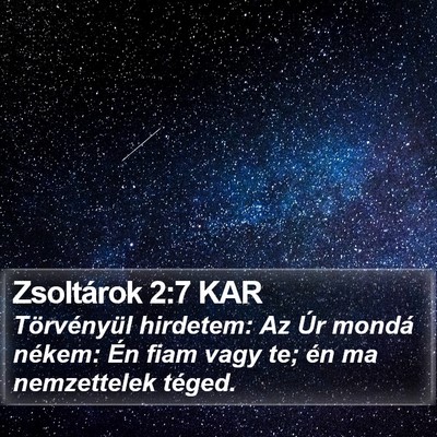Zsoltárok 2:7 KAR Bible Verse Image