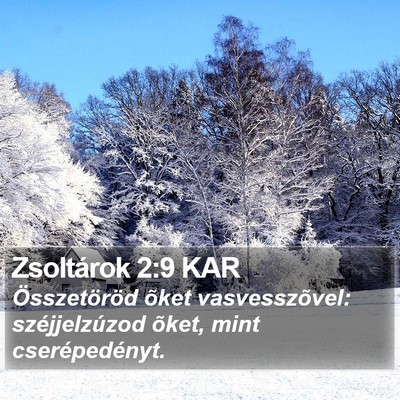 Zsoltárok 2:9 KAR Bible Verse Image