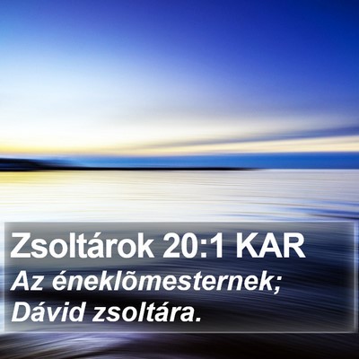 Zsoltárok 20:1 KAR Bible Verse Image