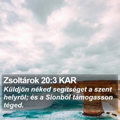Zsoltárok 20:3 KAR Bible Verse Image