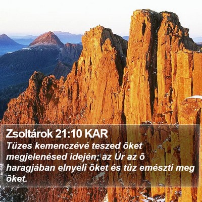 Zsoltárok 21:10 KAR Bible Verse Image