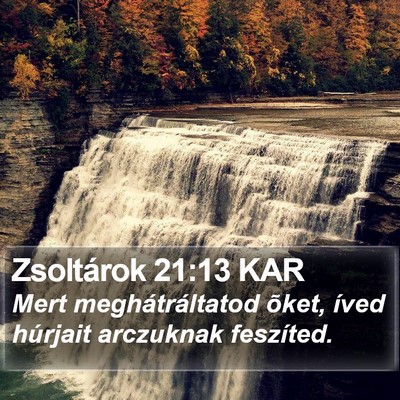 Zsoltárok 21:13 KAR Bible Verse Image
