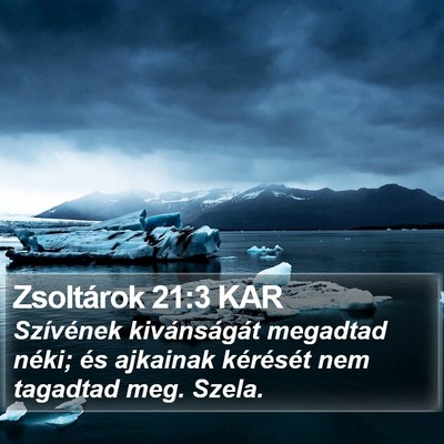 Zsoltárok 21:3 KAR Bible Verse Image