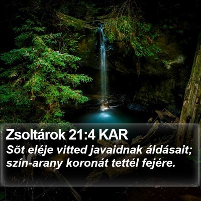 Zsoltárok 21:4 KAR Bible Verse Image