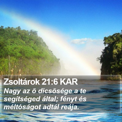 Zsoltárok 21:6 KAR Bible Verse Image