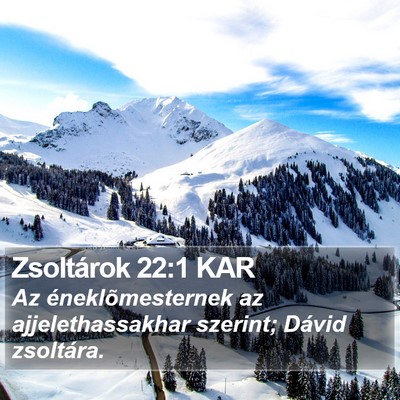 Zsoltárok 22:1 KAR Bible Verse Image