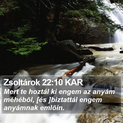 Zsoltárok 22:10 KAR Bible Verse Image