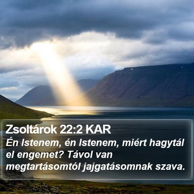 Zsoltárok 22:2 KAR Bible Verse Image