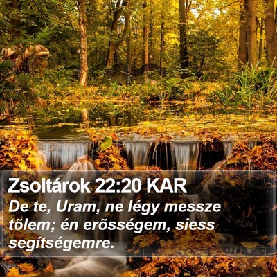 Zsoltárok 22:20 KAR Bible Verse Image