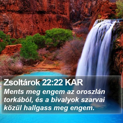 Zsoltárok 22:22 KAR Bible Verse Image