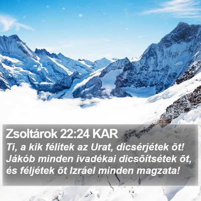 Zsoltárok 22:24 KAR Bible Verse Image